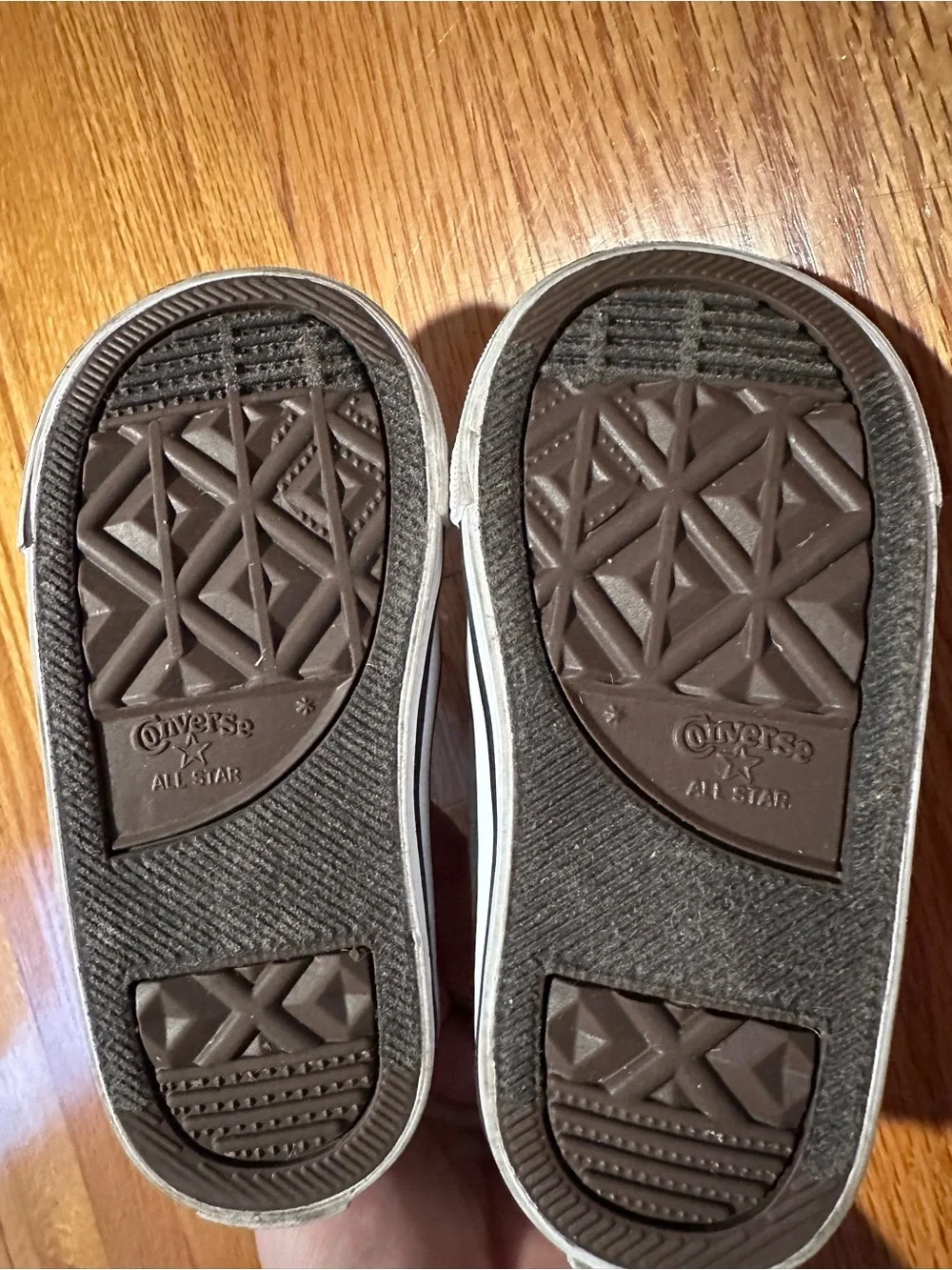 Converse Kids Gray Canvas Velcro Sneakers with Colorful Pattern